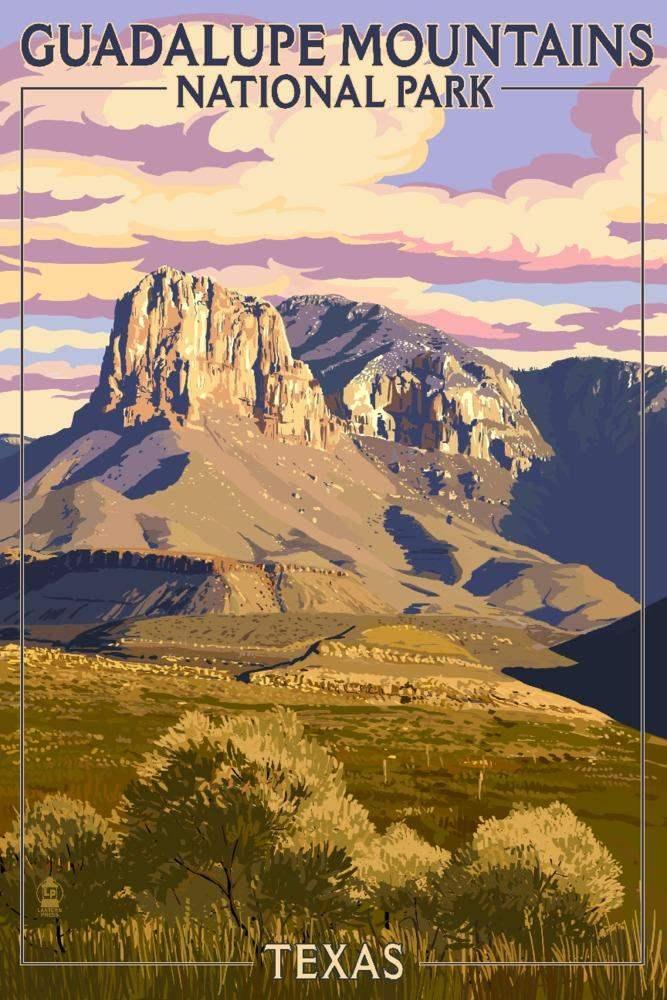 Guadalupe Mountains National Park, Texas art prints, metal signs