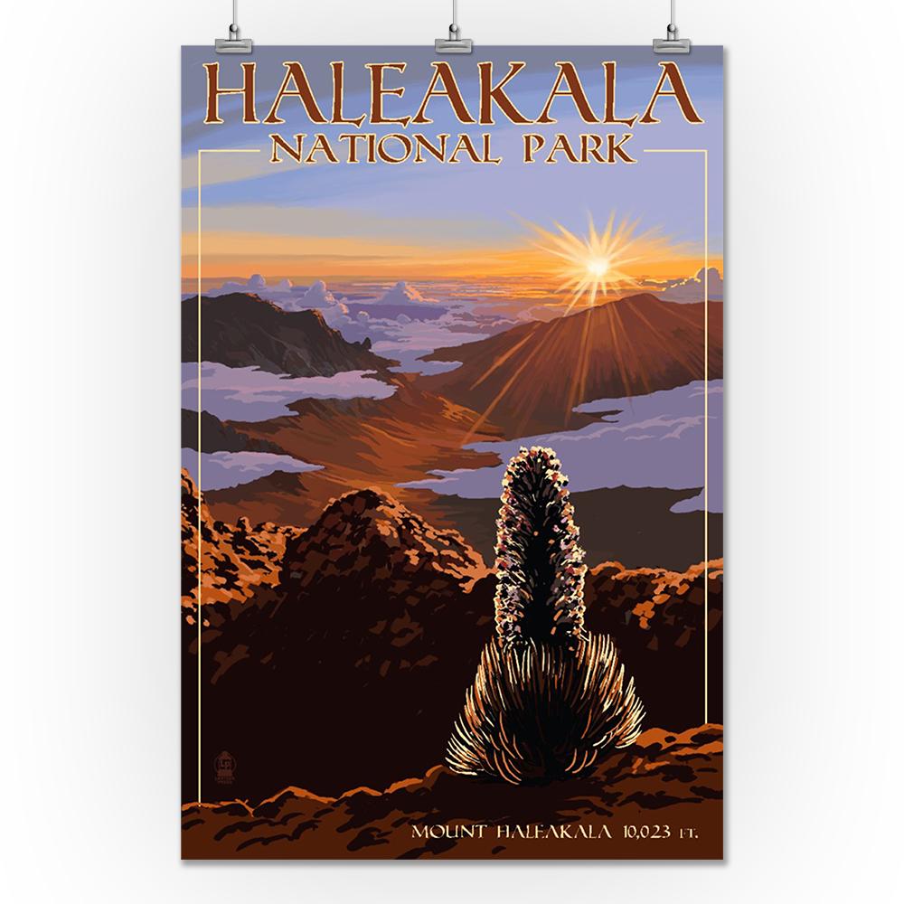 Haleakala National Park, Sunrise, Lantern Press Artwork, Art Prints and Metal Signs Art Lantern Press 24 x 36 Giclee Print 