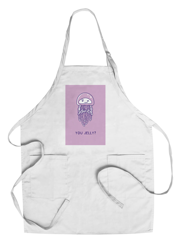 Humorous Animals Collection, Jellyfish, You Jelly, Towels and Aprons Kitchen Lantern Press Chef's Apron 