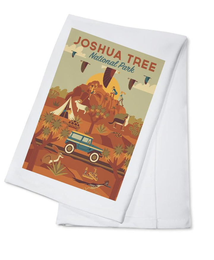 Joshua Tree National Park, California, Geometric National Park Series, Lantern Press Artwork, Towels and Aprons Kitchen Lantern Press 