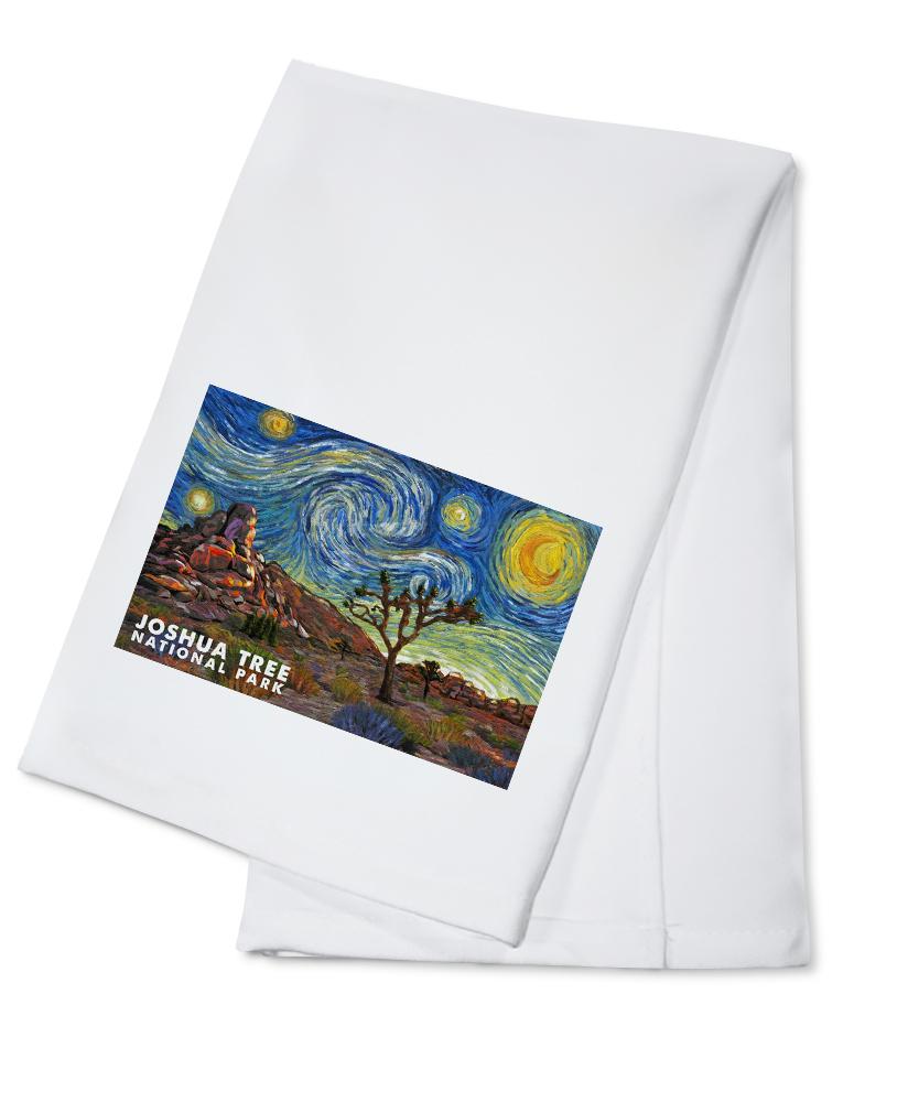 Joshua Tree National Park, Starry Night National Park Series, Lantern Press Artwork, Towels and Aprons Kitchen Lantern Press 