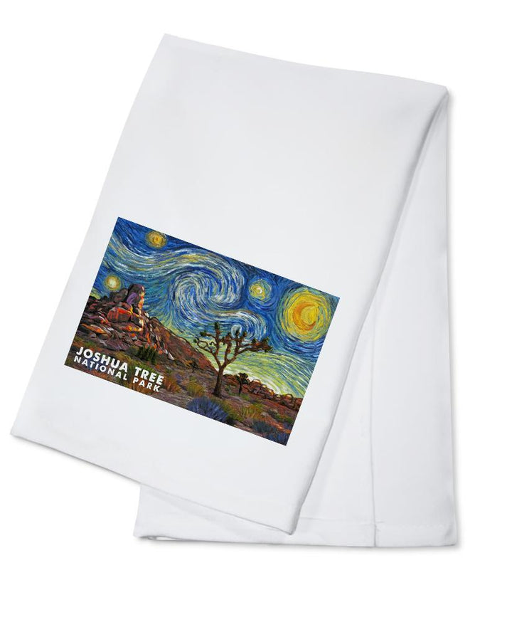 Joshua Tree National Park, Starry Night National Park Series, Lantern Press Artwork, Towels and Aprons Kitchen Lantern Press Cotton Towel 