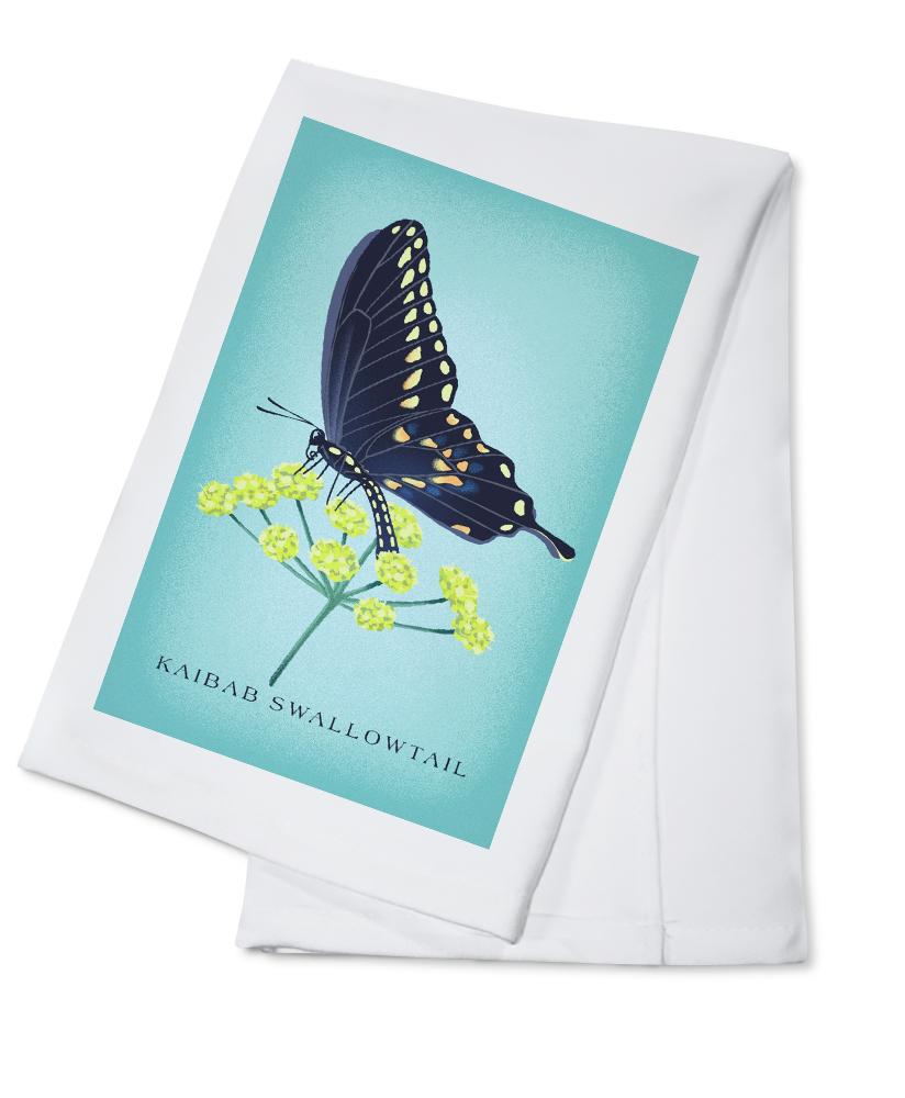 Kaibab Swallowtail, Vintage Flora, Lantern Press Artwork, Towels and Aprons Kitchen Lantern Press 