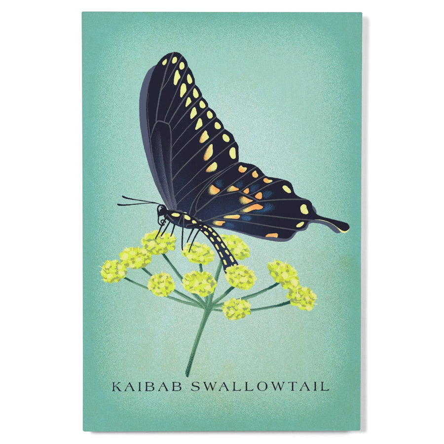 Kaibab Swallowtail, Vintage Flora, Lantern Press Artwork, Wood Signs and Postcards Wood Lantern Press 