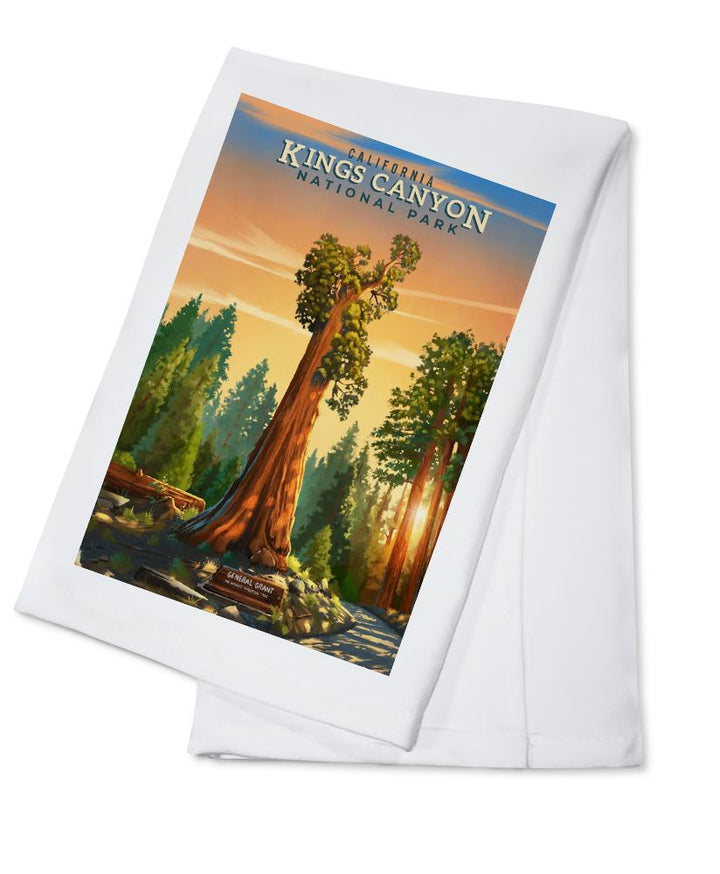 Kings Canyon National Park, California, General Grant, Oil Painting, Lantern Press Artwork, Towels and Aprons Kitchen Lantern Press 