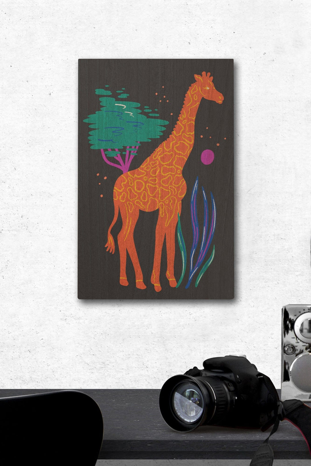 Lush Environment Collection, Giraffe, Wood Signs and Postcards Wood Lantern Press 12 x 18 Wood Gallery Print 