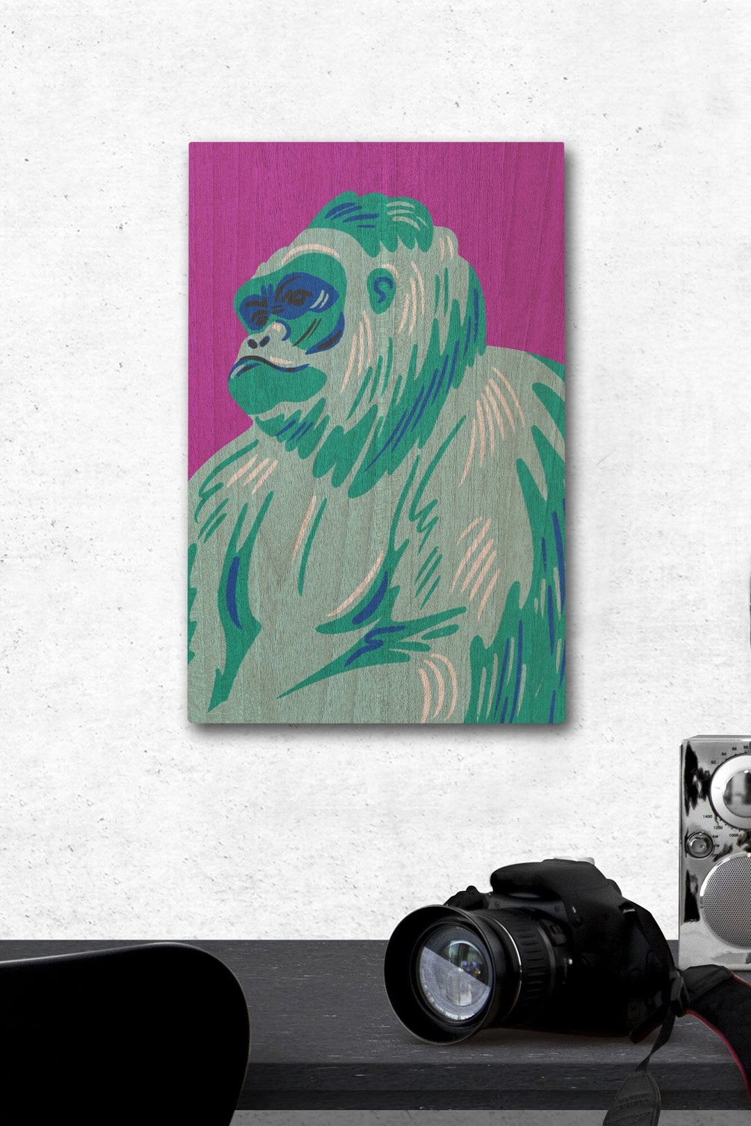 Lush Environment Collection, Gorilla Portrait, Wood Signs and Postcards - Lantern Press