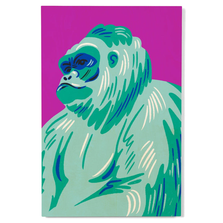 Lush Environment Collection, Gorilla Portrait, Wood Signs and Postcards - Lantern Press