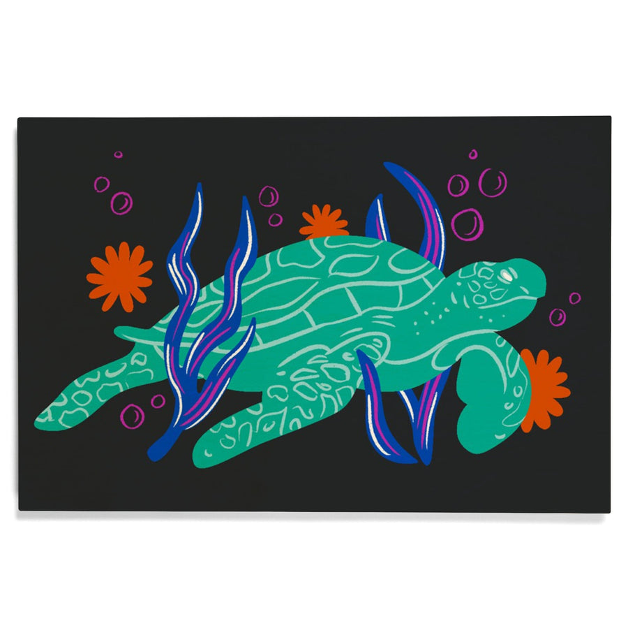 Lush Environment Collection, Sea Turtle, Wood Signs and Postcards Wood Lantern Press 