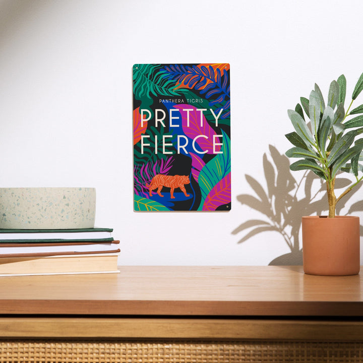 Lush Environment Collection, Tiger Foliage, Pretty Fierce, Wood Signs and Postcards Wood Lantern Press 
