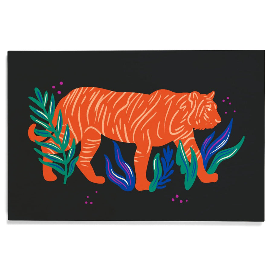 Lush Environment Collection, Tiger, Wood Signs and Postcards Wood Lantern Press 