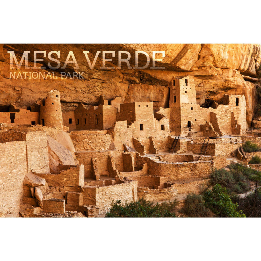 Mesa Verde National Park, Colorado, Cliff Palace Photograph, Stretched Canvas Canvas Lantern Press 