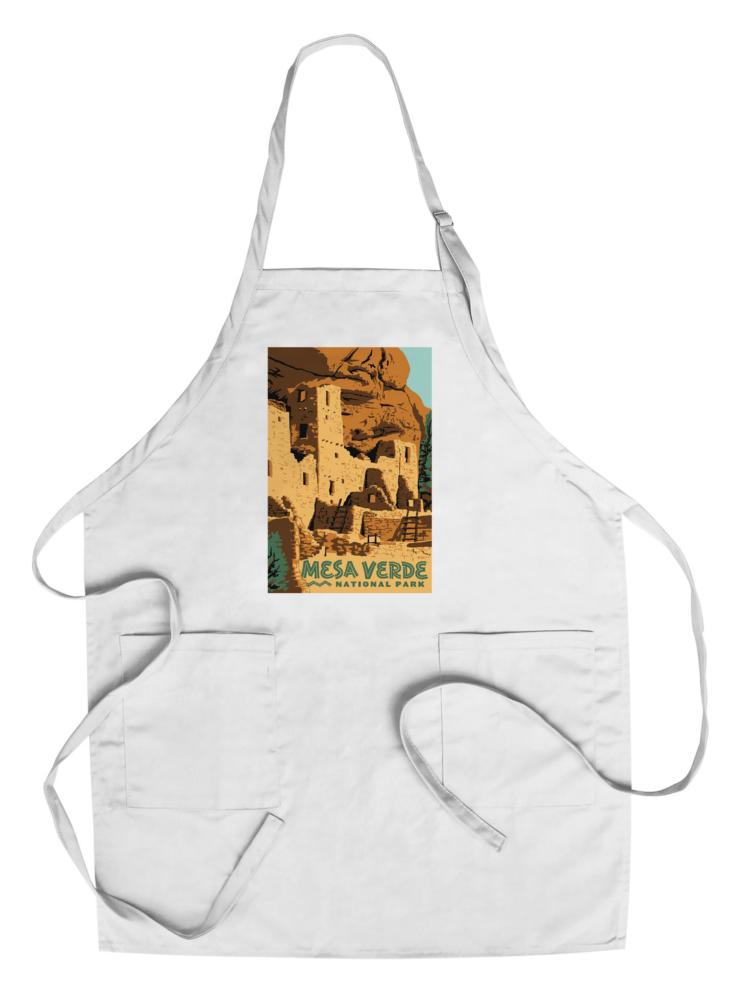 Mesa Verde National Park, Explorer Series, Lantern Press Artwork, Towels and Aprons Kitchen Lantern Press Chef's Apron 