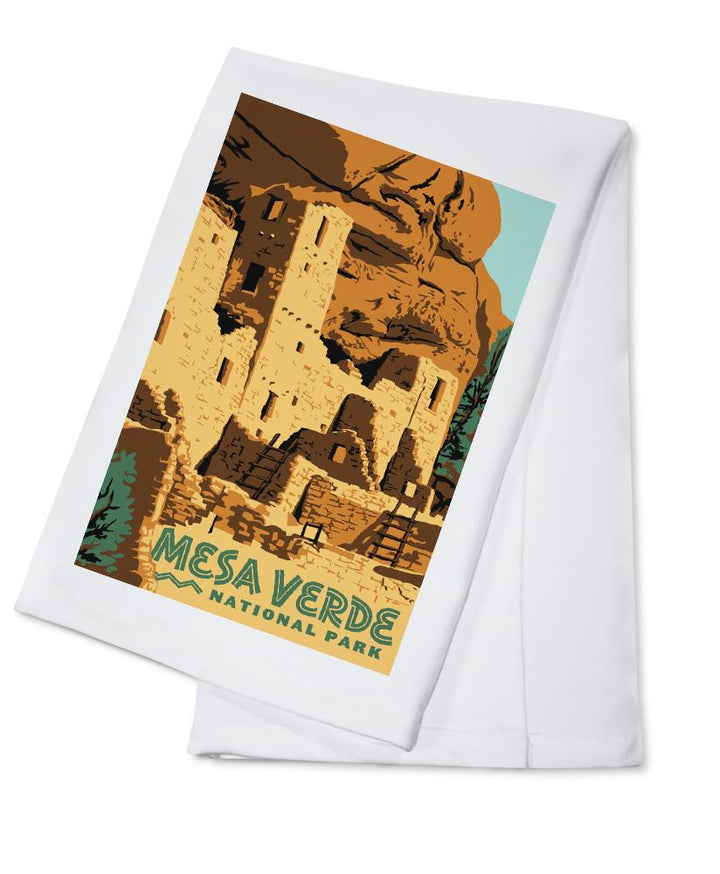 Mesa Verde National Park, Explorer Series, Lantern Press Artwork, Towels and Aprons Kitchen Lantern Press Cotton Towel 