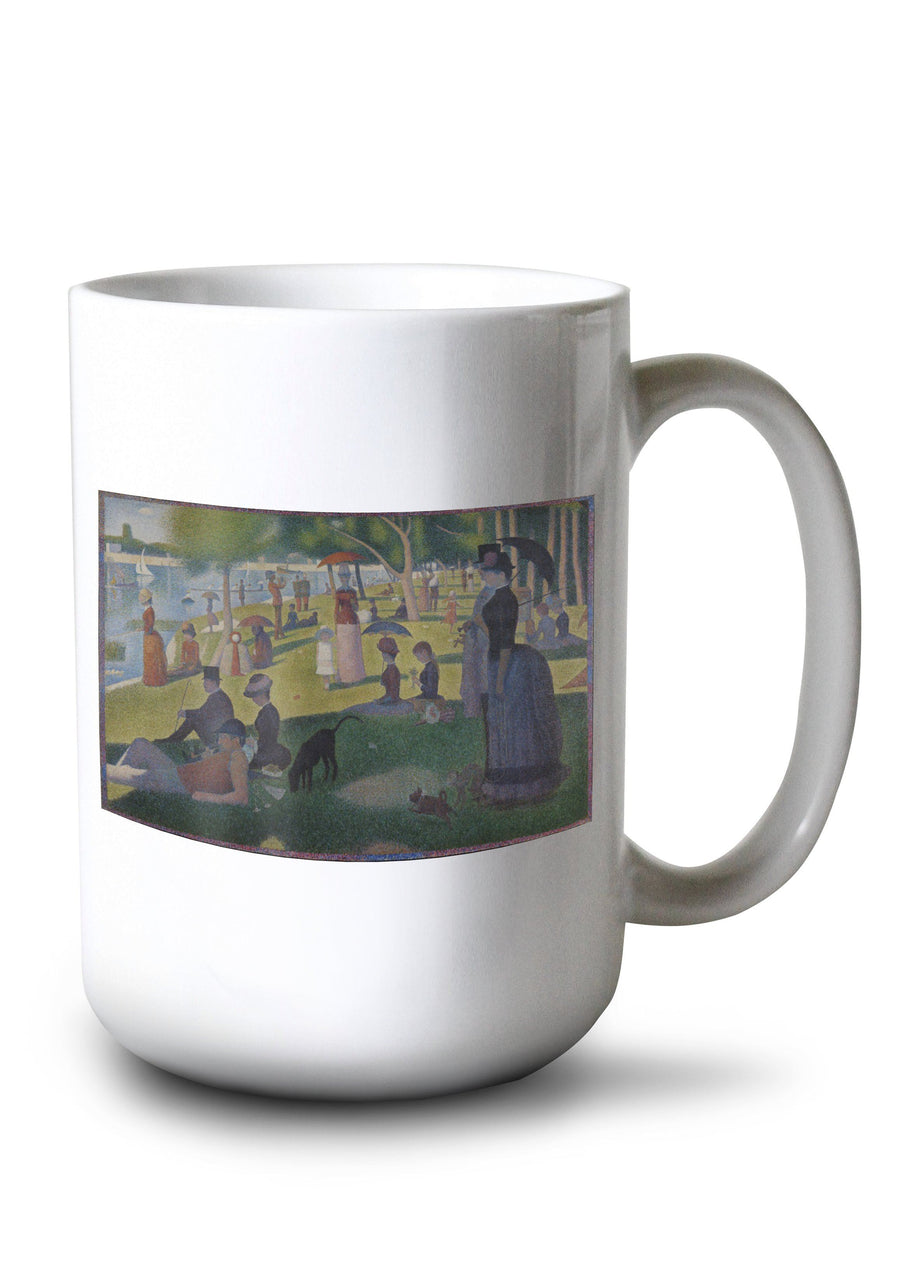 Mug (A Sunday Afternoon (Artist: Georges-Pierre Seurat) c. 1884, Masterpiece Classic) Lifestyle-Mug Lantern Press 