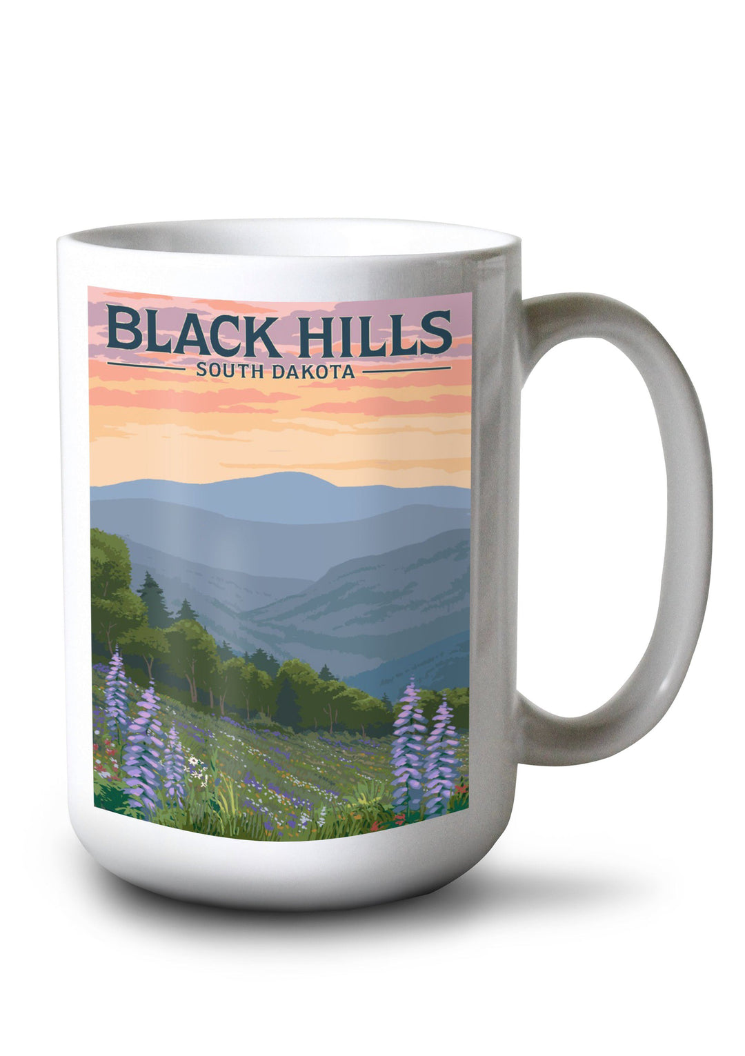 Mug (Black Hills, South Dakota, Spring Flowers, Lantern Press Artwork) Lifestyle-Mug Lantern Press 