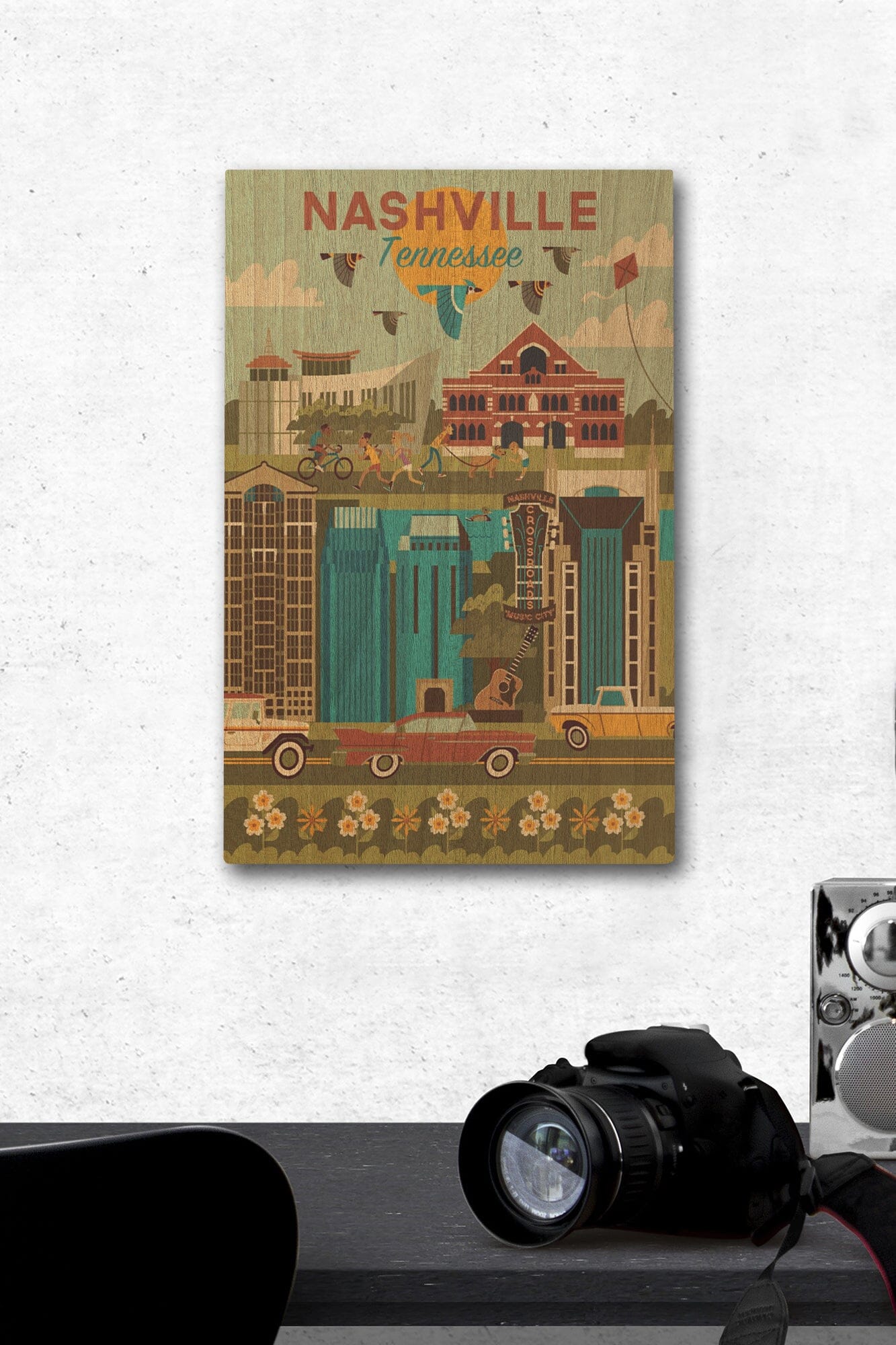 Nashville, Tennessee, Geometric City Series, Lantern Press