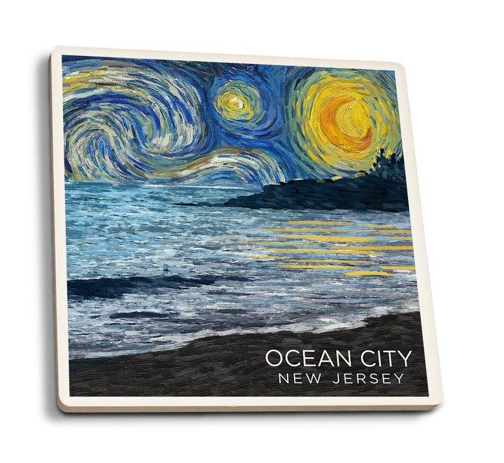 Ocean City, New Jersey, Starry Night Coasters Lantern Press 