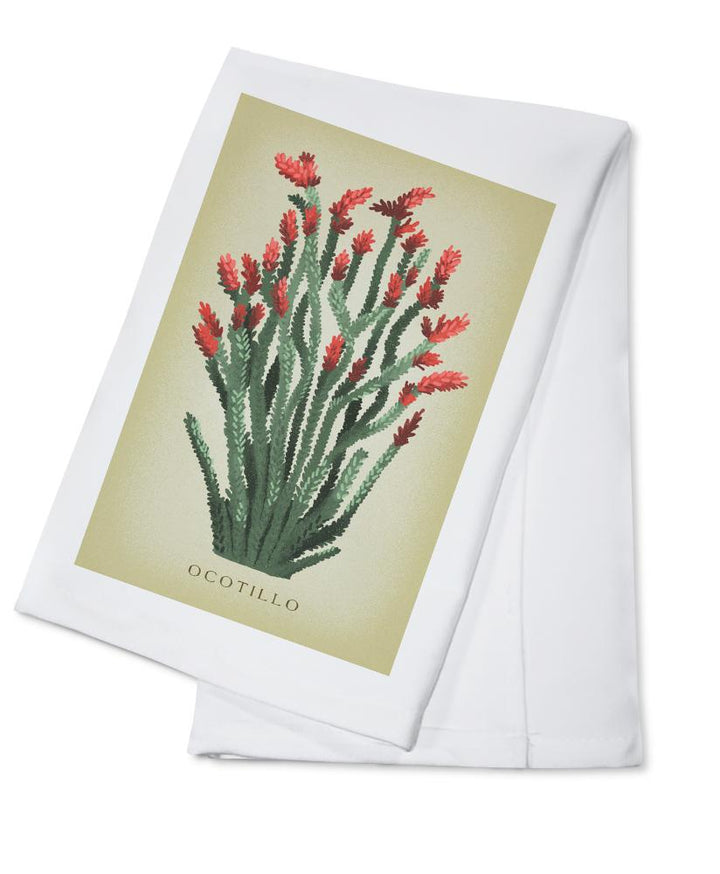 Ocotillo, Vintage Flora, Lantern Press Artwork, Towels and Aprons Kitchen Lantern Press Cotton Towel 
