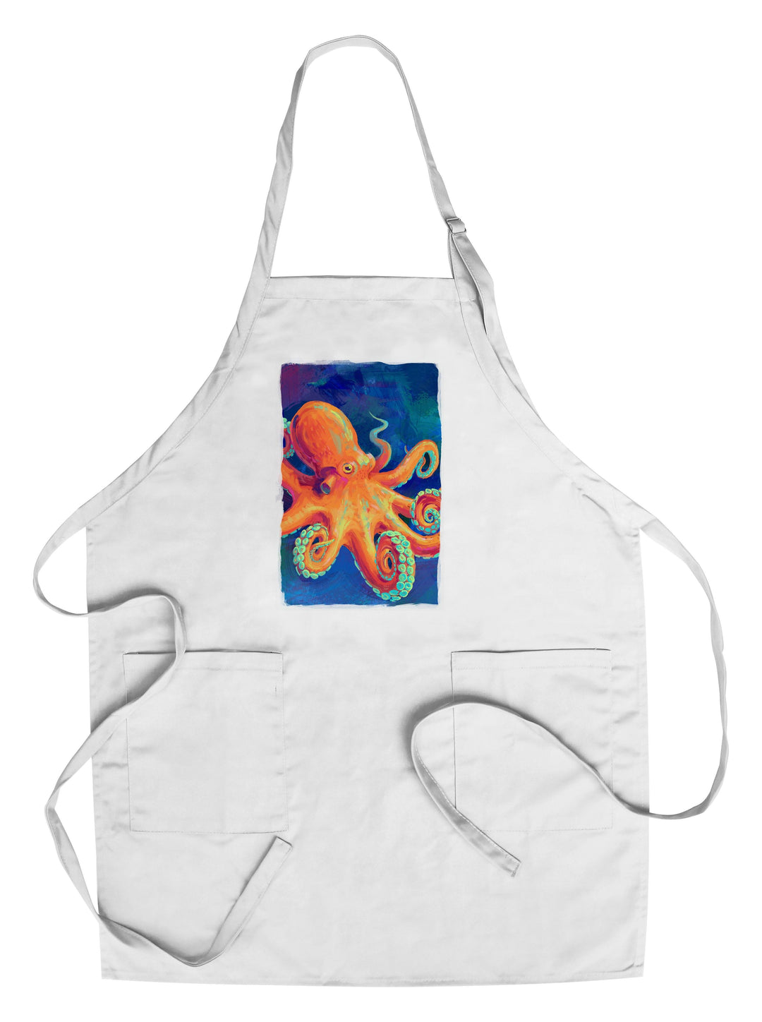 Octopus, Vivid, Lantern Press Artwork, Towels and Aprons Kitchen Lantern Press Chef's Apron 