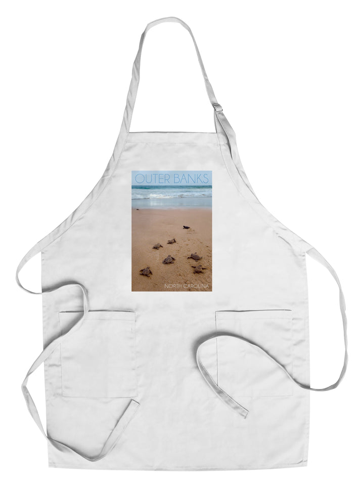 Outer Banks, North Carolina, Sea Turtles Hatching, Lantern Press Photography, Towels and Aprons Kitchen Lantern Press Chef's Apron 