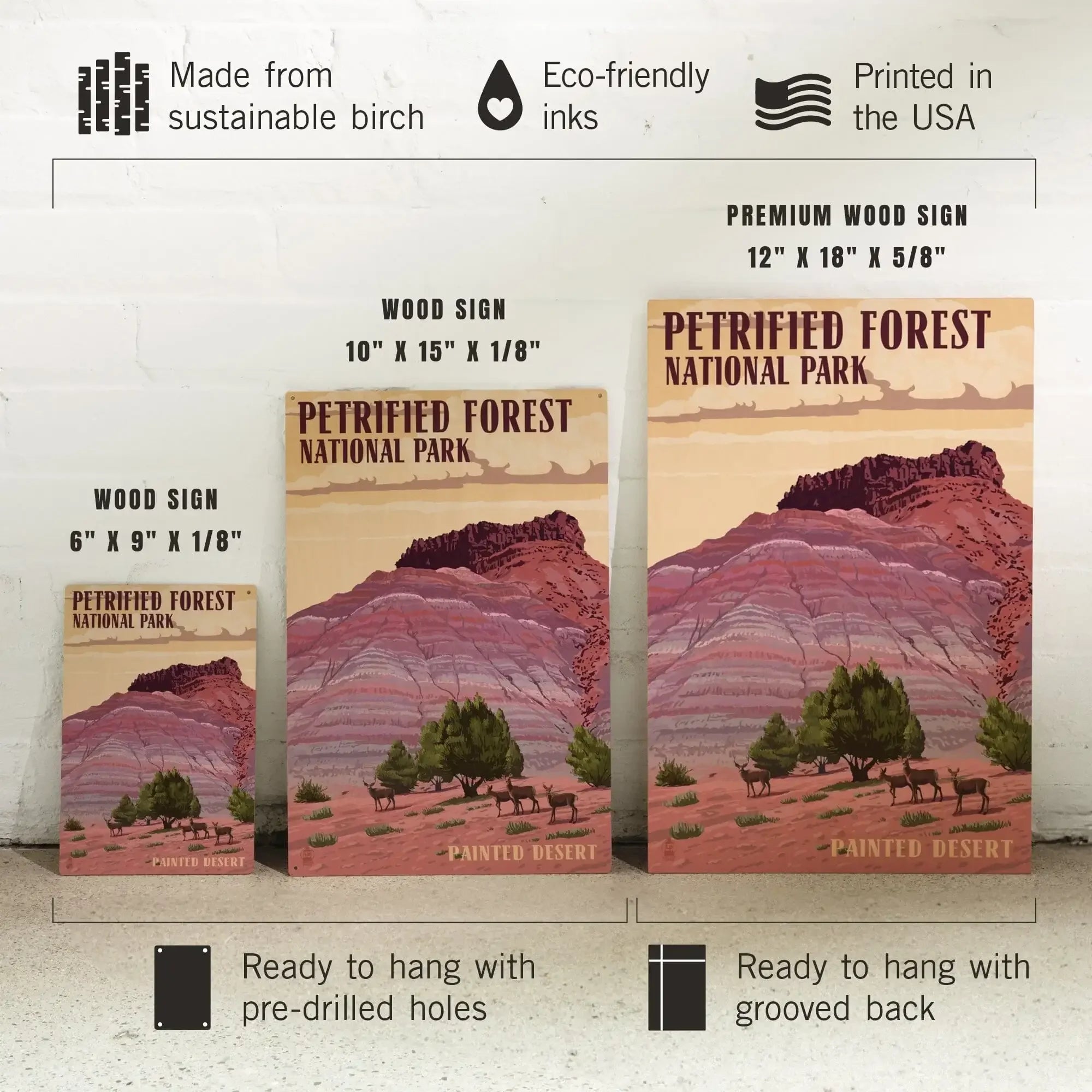 Petrified Forest National Park, Arizona, Painted Desert, Lantern Press