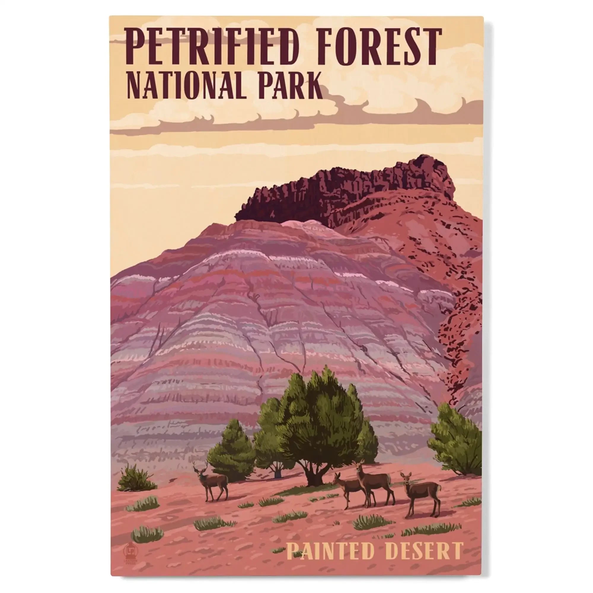 Petrified Forest National Park, Arizona, Painted Desert, Lantern Press