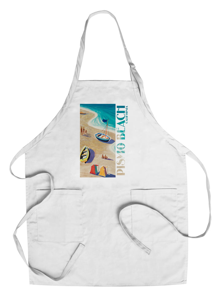 Pismo Beach, California, Beach Scene, Lantern Press Artwork, Towels and Aprons Kitchen Lantern Press Chef's Apron 