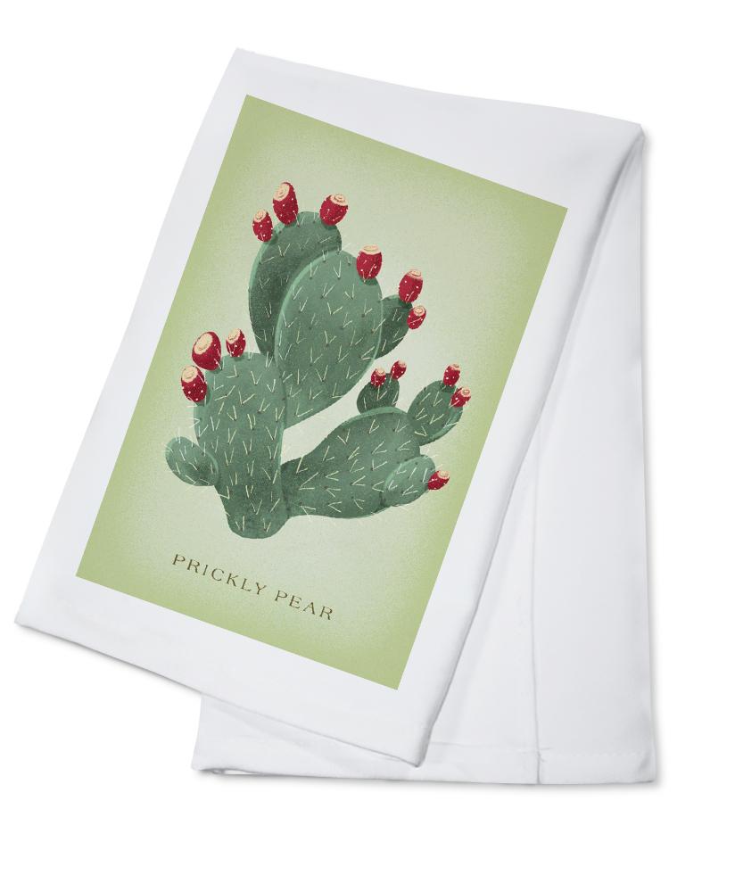 Prickly Pear, Vintage Flora, Lantern Press Artwork, Towels and Aprons Kitchen Lantern Press 