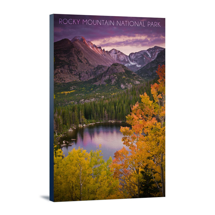 Rocky Mountain National Park, Colorado, Lantern Press Artwork, Stretched Canvas Canvas Lantern Press 12x18 Stretched Canvas 