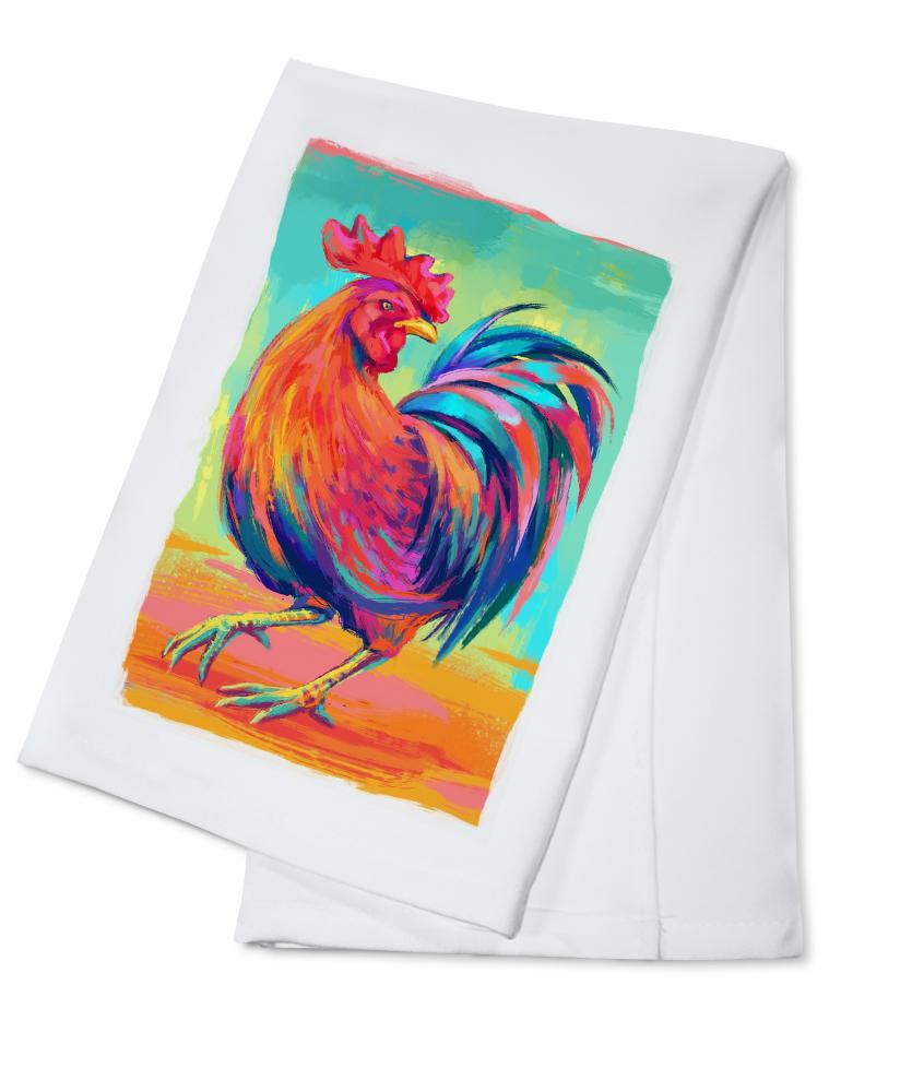 Rooster, Vivid, Lantern Press Artwork, Towels and Aprons Kitchen Lantern Press 