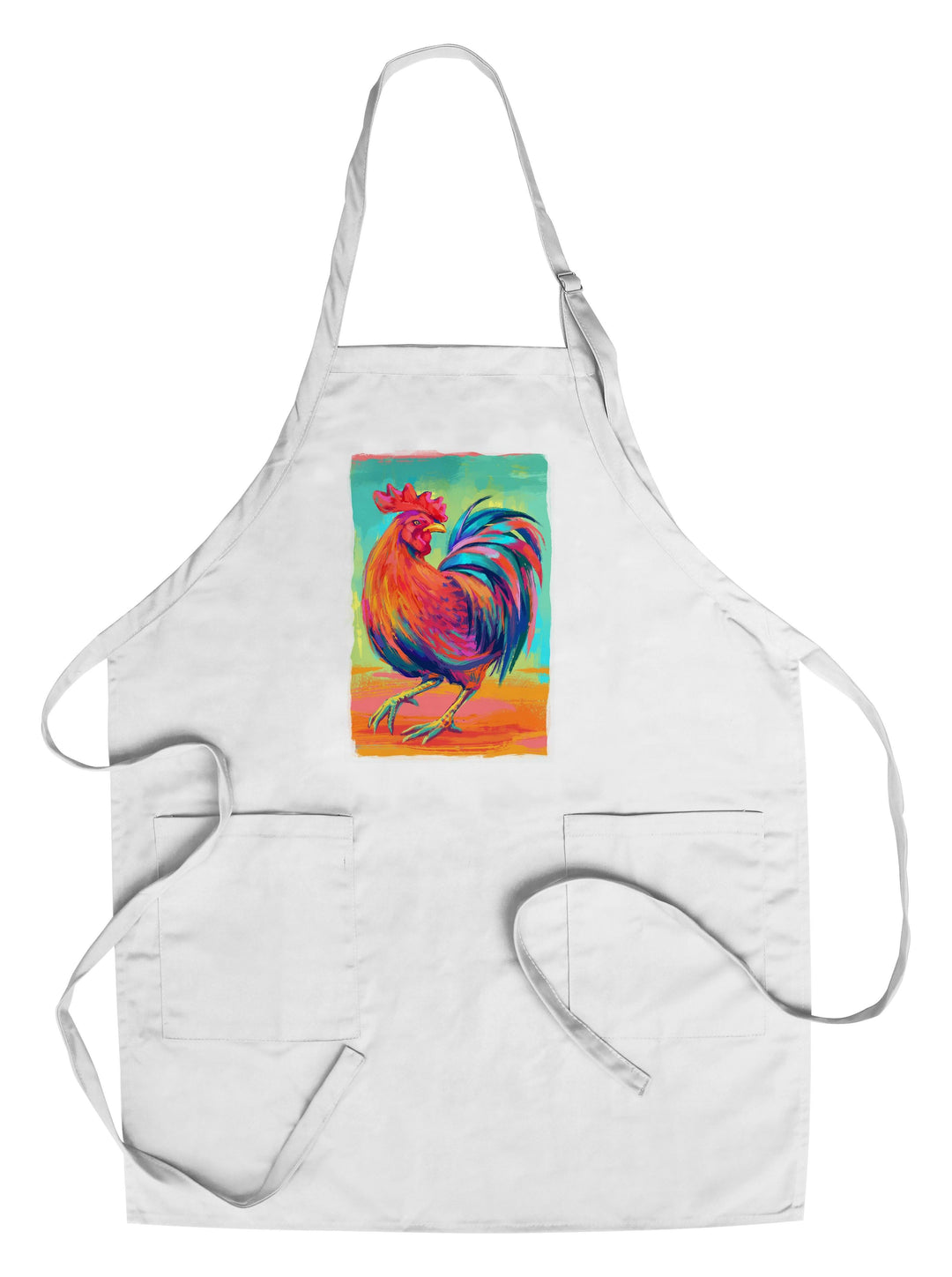 Rooster, Vivid, Lantern Press Artwork, Towels and Aprons Kitchen Lantern Press Chef's Apron 