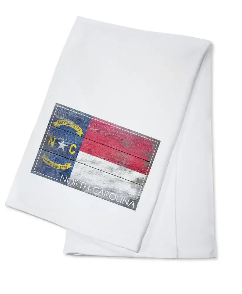 Lantern Press North Carolina State Flag Tea Towel - Thumbnail 4