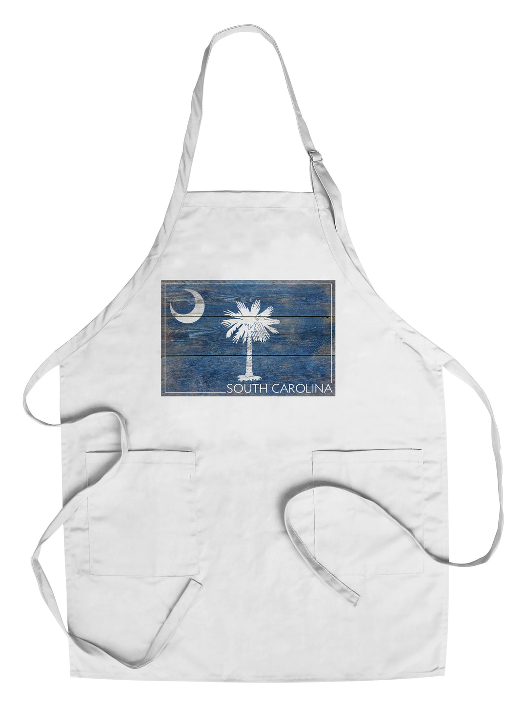 Rustic South Carolina State Flag, Lantern Press Artwork, Towels and Aprons Kitchen Lantern Press Chef's Apron 