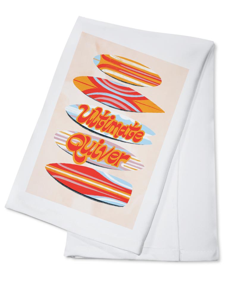 Secret Surf Spot Collection, Surfboards, Ultimate Quiver, Towels and Aprons Kitchen Lantern Press Cotton Towel 