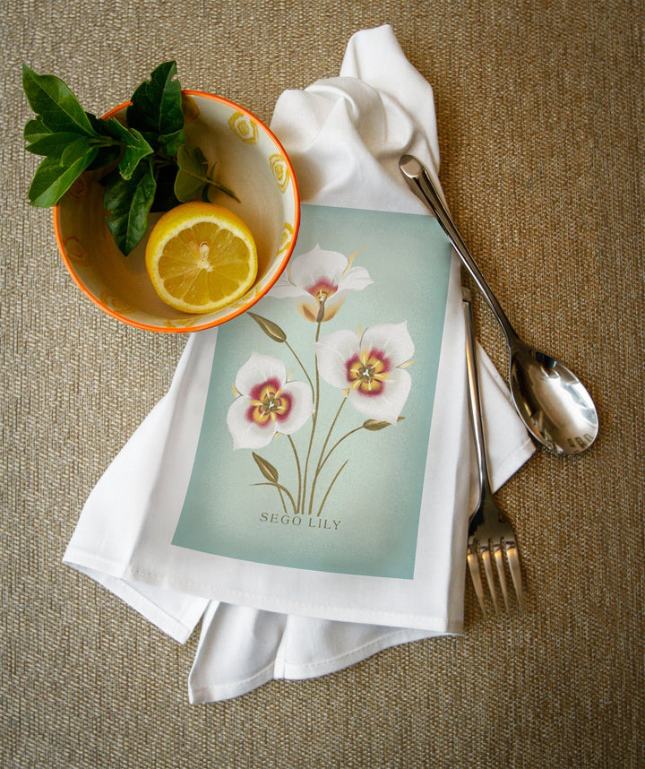 Sego Lily, Vintage Flora, Lantern Press Artwork, Towels and Aprons Kitchen Lantern Press 