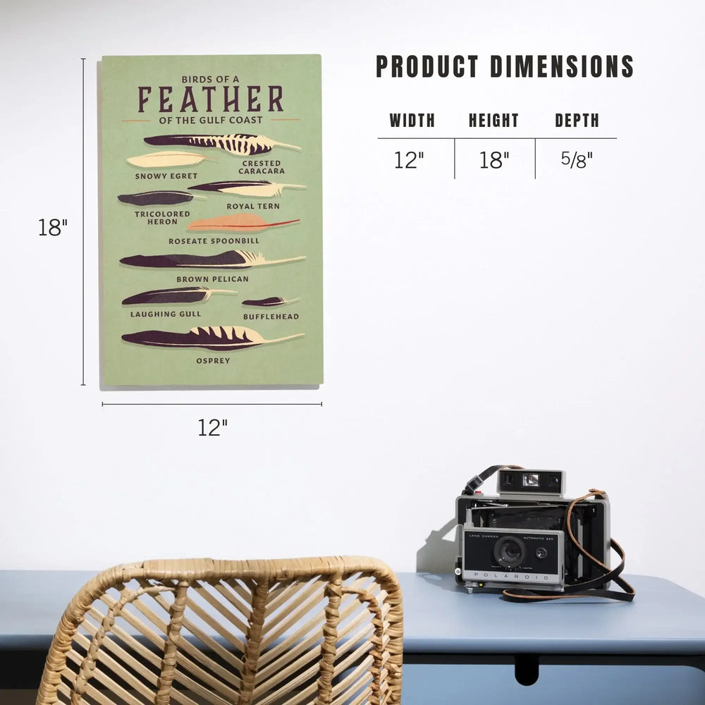 Shorebirds at Sunset Collection, Birds of a Feather, Gulf Coast, Wood Signs and Postcards Wood Lantern Press 