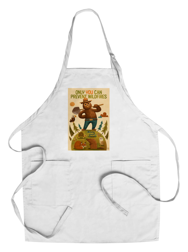 Smokey Bear and Friends, Lantern Press Artwork, Towels and Aprons Kitchen Lantern Press Chef's Apron 