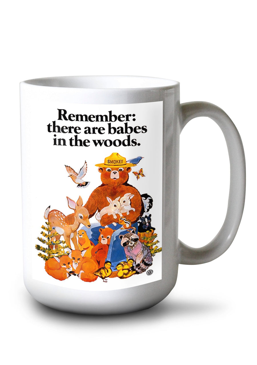 Smokey Bear, Babes in the Woods, Vintage Poster Mugs Lantern Press 