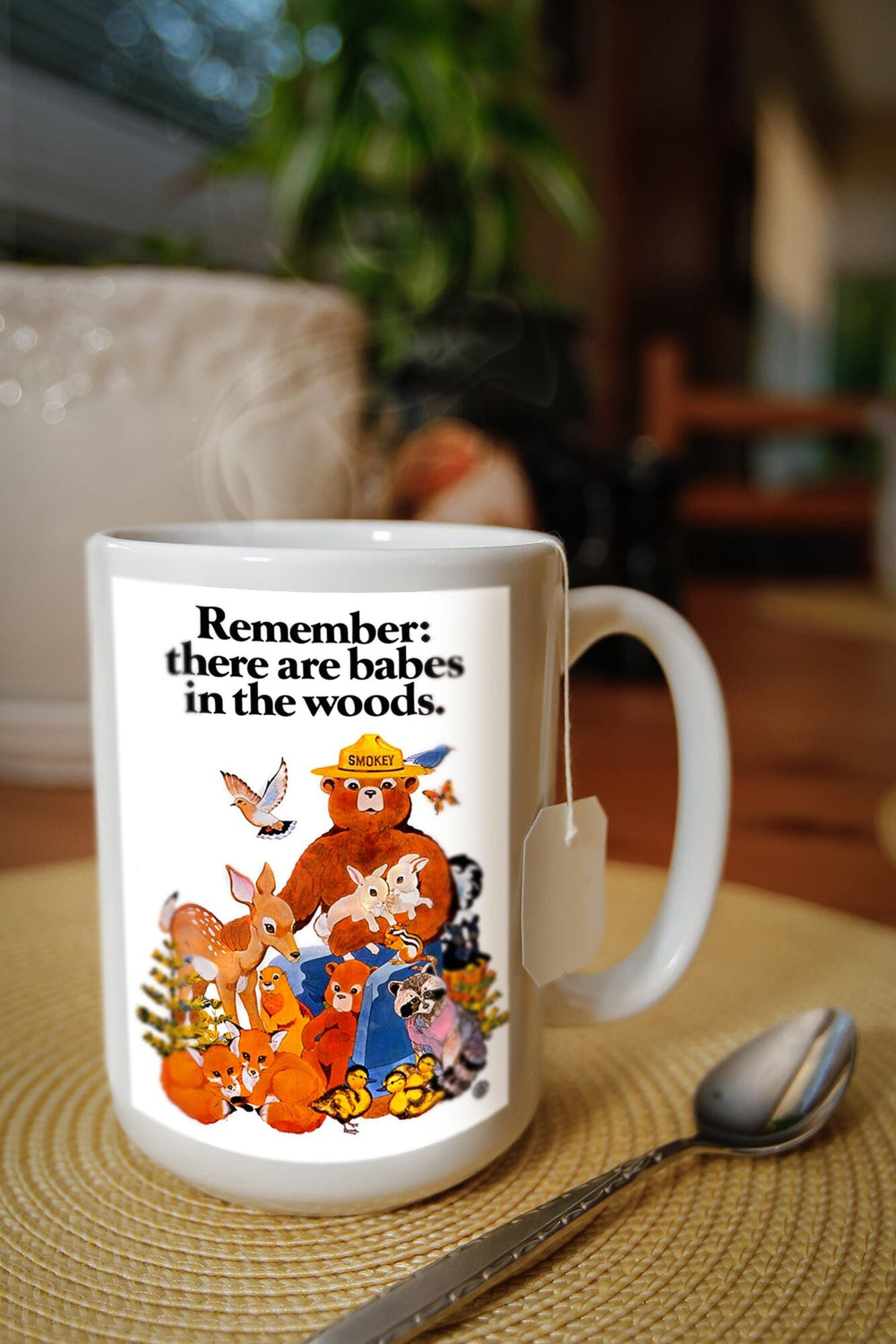 Smokey Bear, Babes in the Woods, Vintage Poster Mugs Lantern Press 