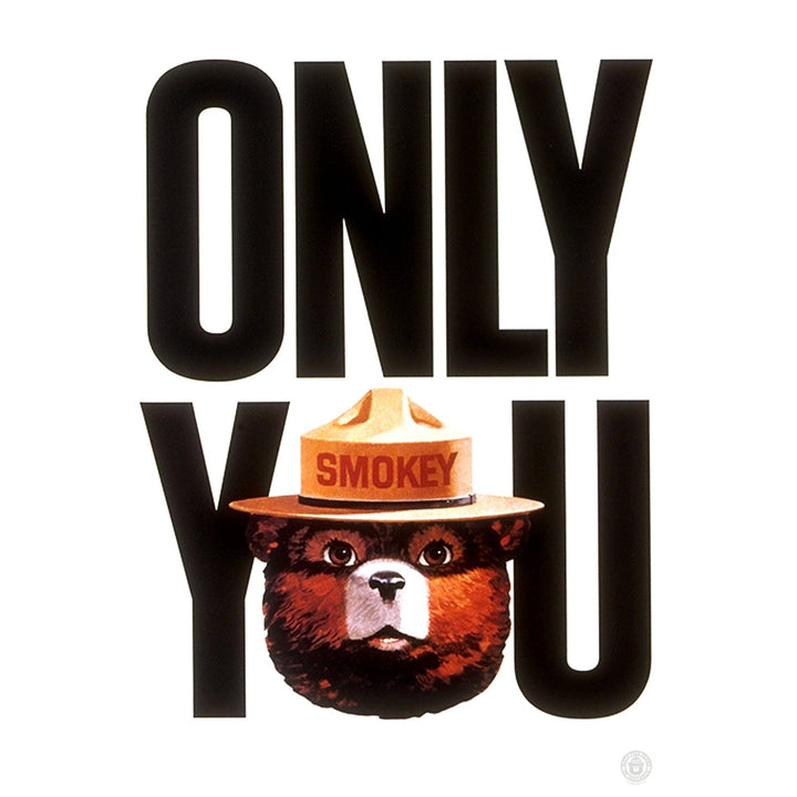 Smokey Bear, Only You Typography, Vintage Poster, Stretched Canvas Canvas Lantern Press 