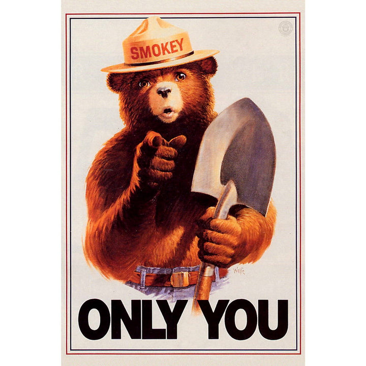 Smokey Bear, Only You, Vintage Poster, Stretched Canvas Canvas Lantern Press 