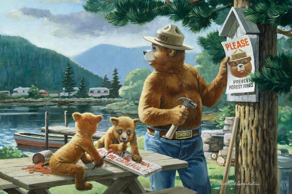 Smokey Bear, Posting Signs, Vintage Poster, Art Prints and Metal Signs Art Lantern Press 12 x 18 Art Print 