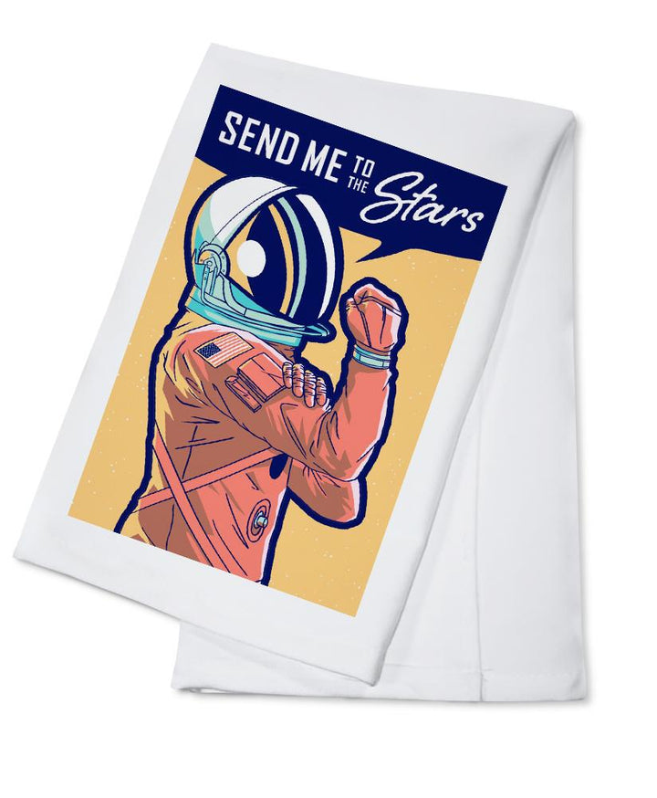 Space Queens Collection, Woman Astronaut, Send Me To The Stars, Towels and Aprons Kitchen Lantern Press Cotton Towel 