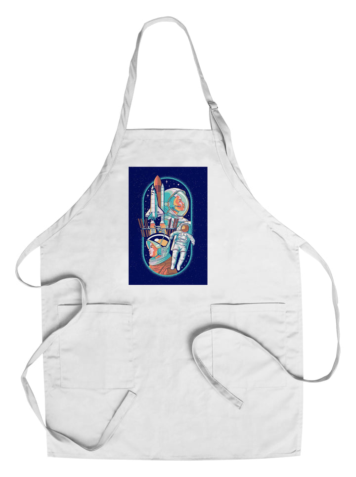 Space Queens Collection, Women in Space, Towels and Aprons Kitchen Lantern Press Chef's Apron 
