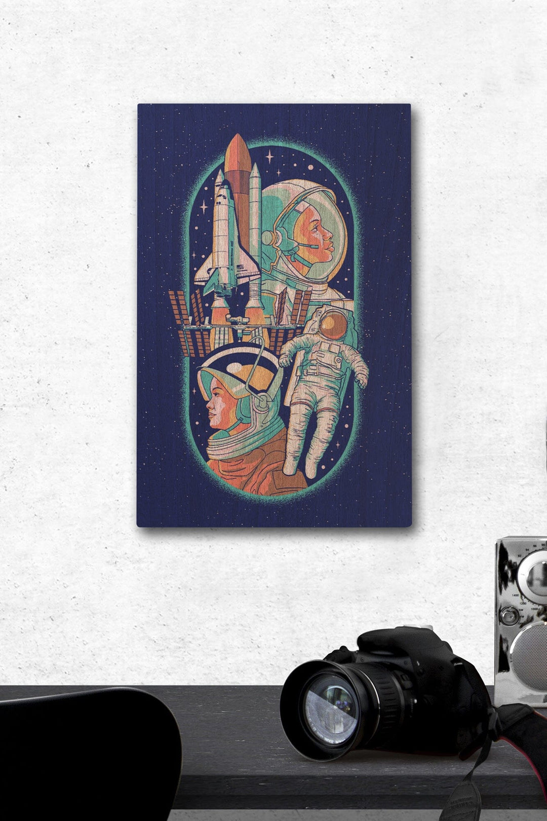 Space Queens Collection, Women in Space, Wood Signs and Postcards Wood Lantern Press 12 x 18 Wood Gallery Print 