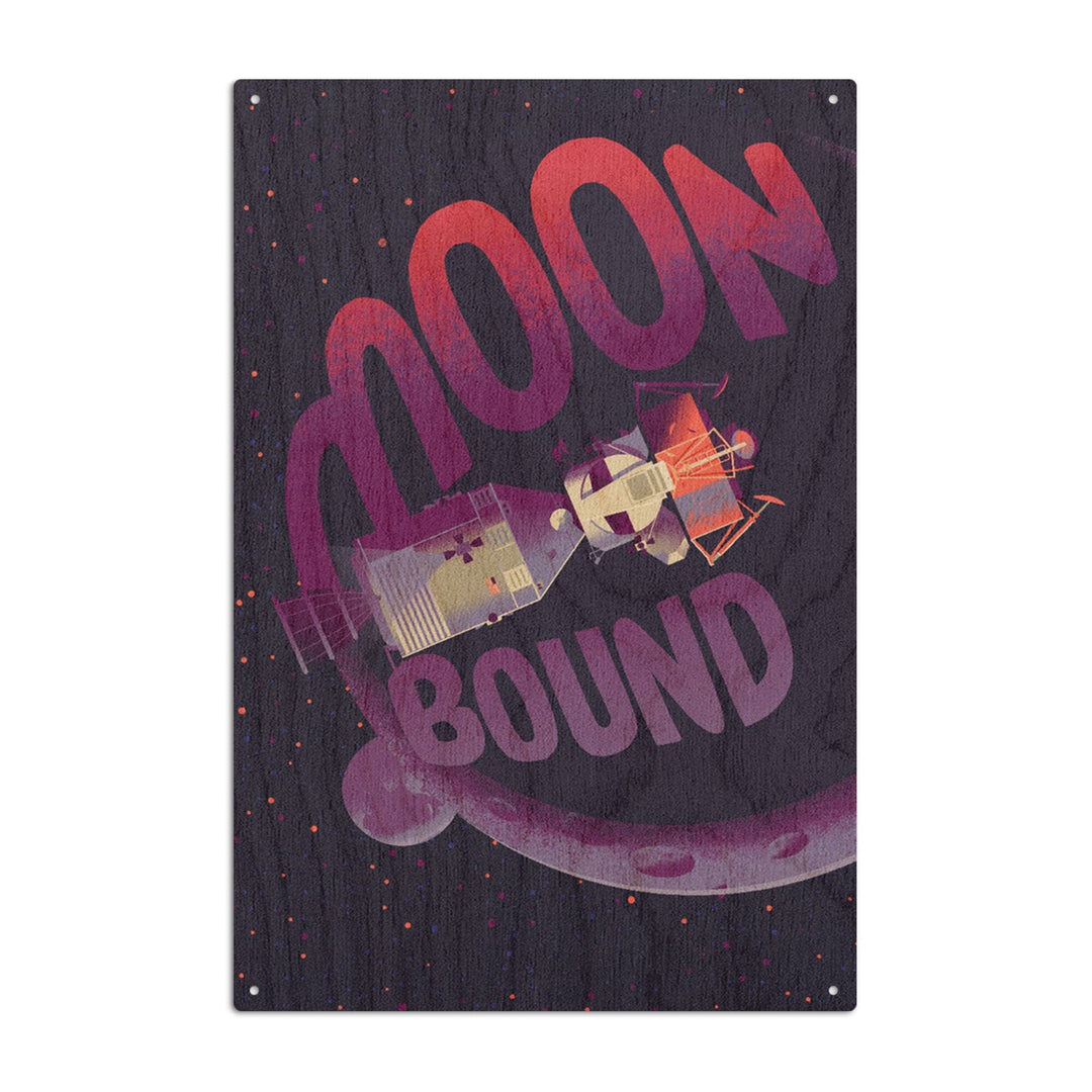 Spacethusiasm Collection, Apollo, Moon Bound, Wood Signs and Postcards Wood Lantern Press 10 x 15 Wood Sign 