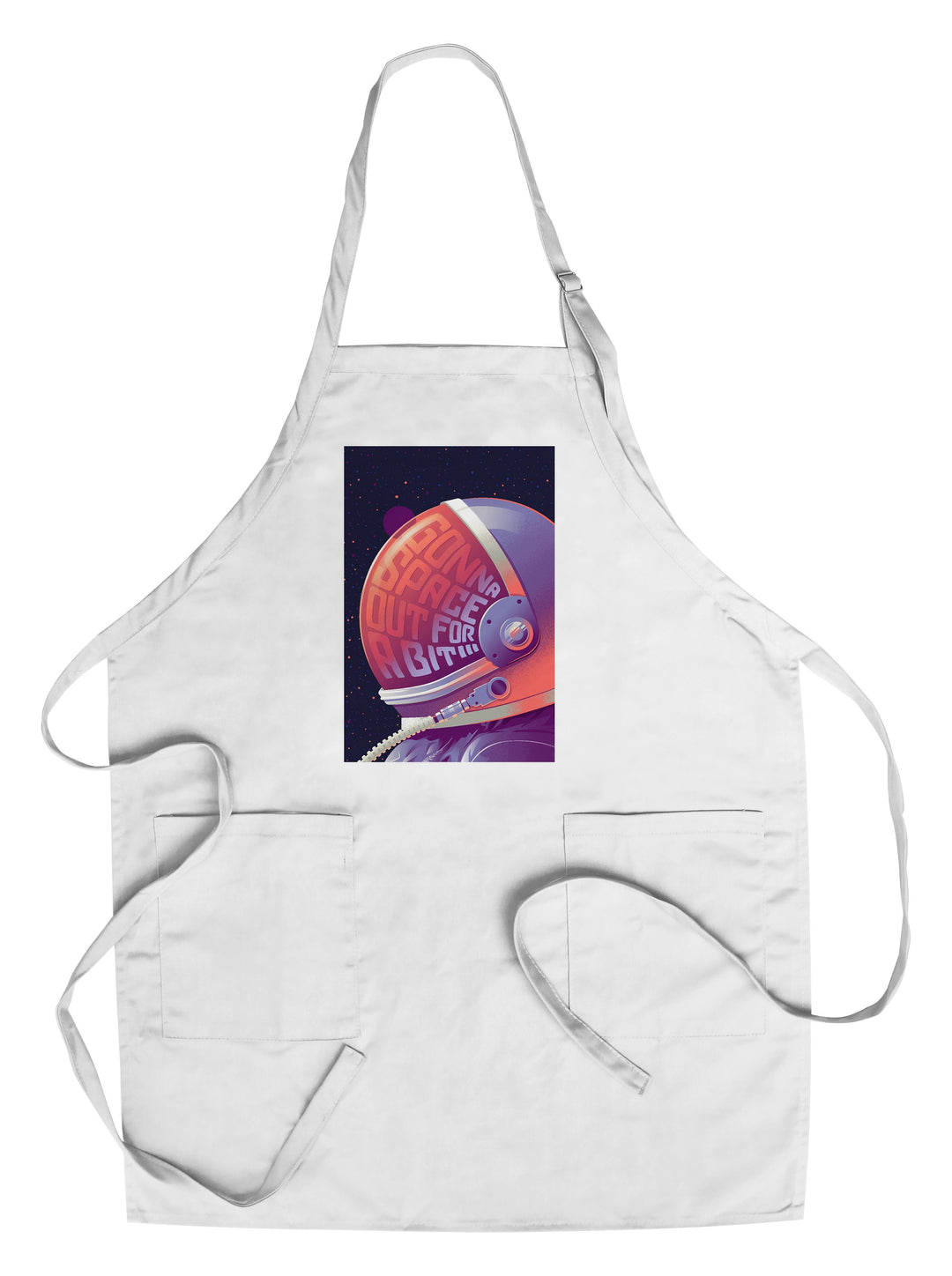 Spacethusiasm Collection, Astronaut, Gonna Space Out For A Bit, Towels and Aprons Kitchen Lantern Press Chef's Apron 