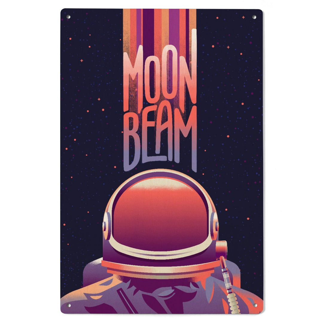 Spacethusiasm Collection, Astronaut, Moon Beam, Wood Signs and Postcards Wood Lantern Press 