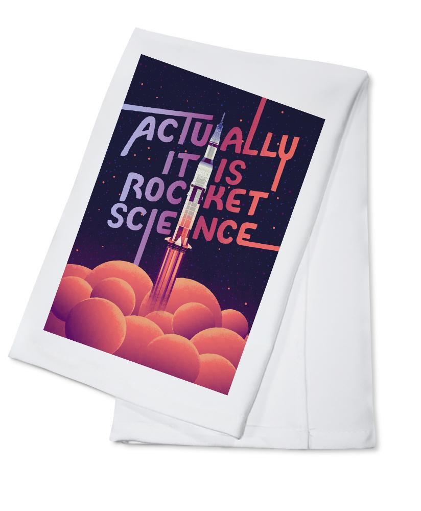 Spacethusiasm Collection, Rocket Launch, Actually It Is Rocket Science, Towels and Aprons Kitchen Lantern Press 